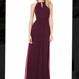 Wine colored bridesmaid dress size 2 worn once